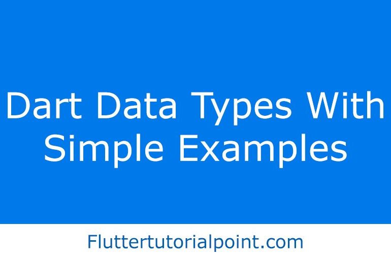 dart data types