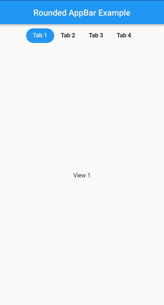 rounded tab bar in Flutter