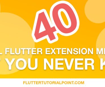 flutter extension methods